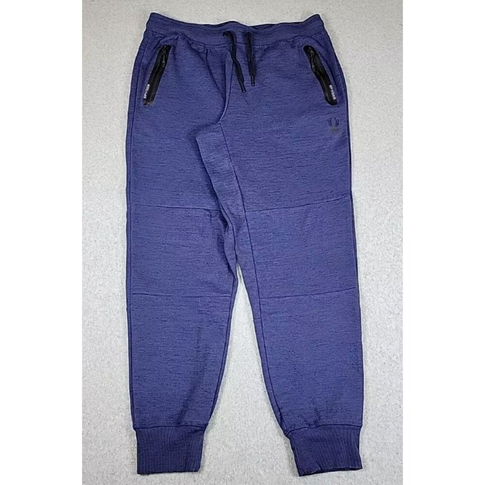SPYDER Pants Mens S ACTIVE Jogger ProWeb Performance Sweat Comfort Stretch BLUE